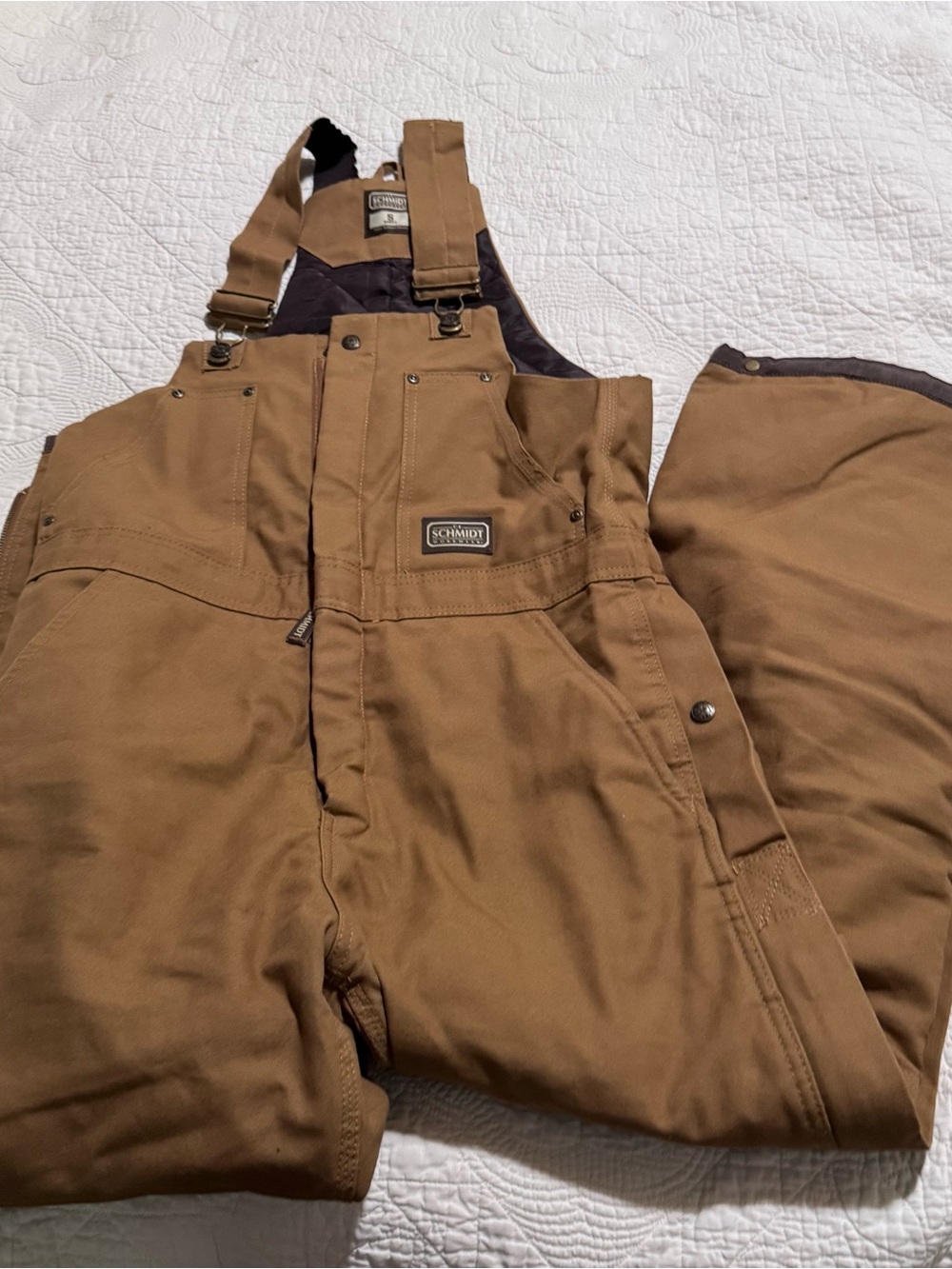 Schmidt Insulated Men’s Brown Work Bib Overalls